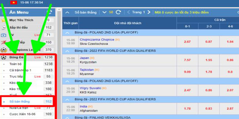 Lựa chọn cuộc so tài sôi động để tham gia chốt tiền